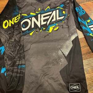 O'Neal Element Villain Youth Motocross Jersey Grey